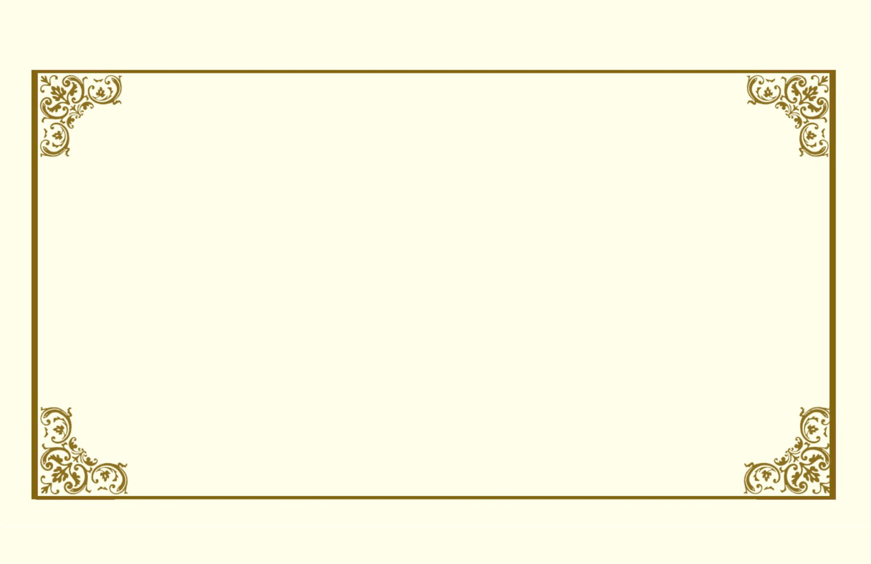 Classic Presentation Border
