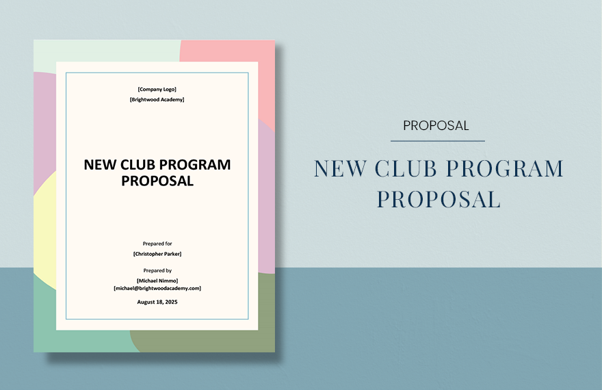 New Program Proposal Template in Word, Google Docs, Apple Pages