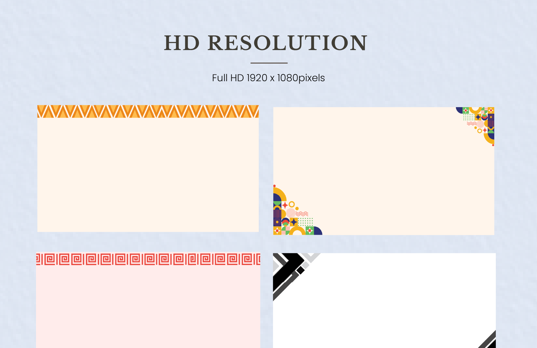 Geometric Presentation Border