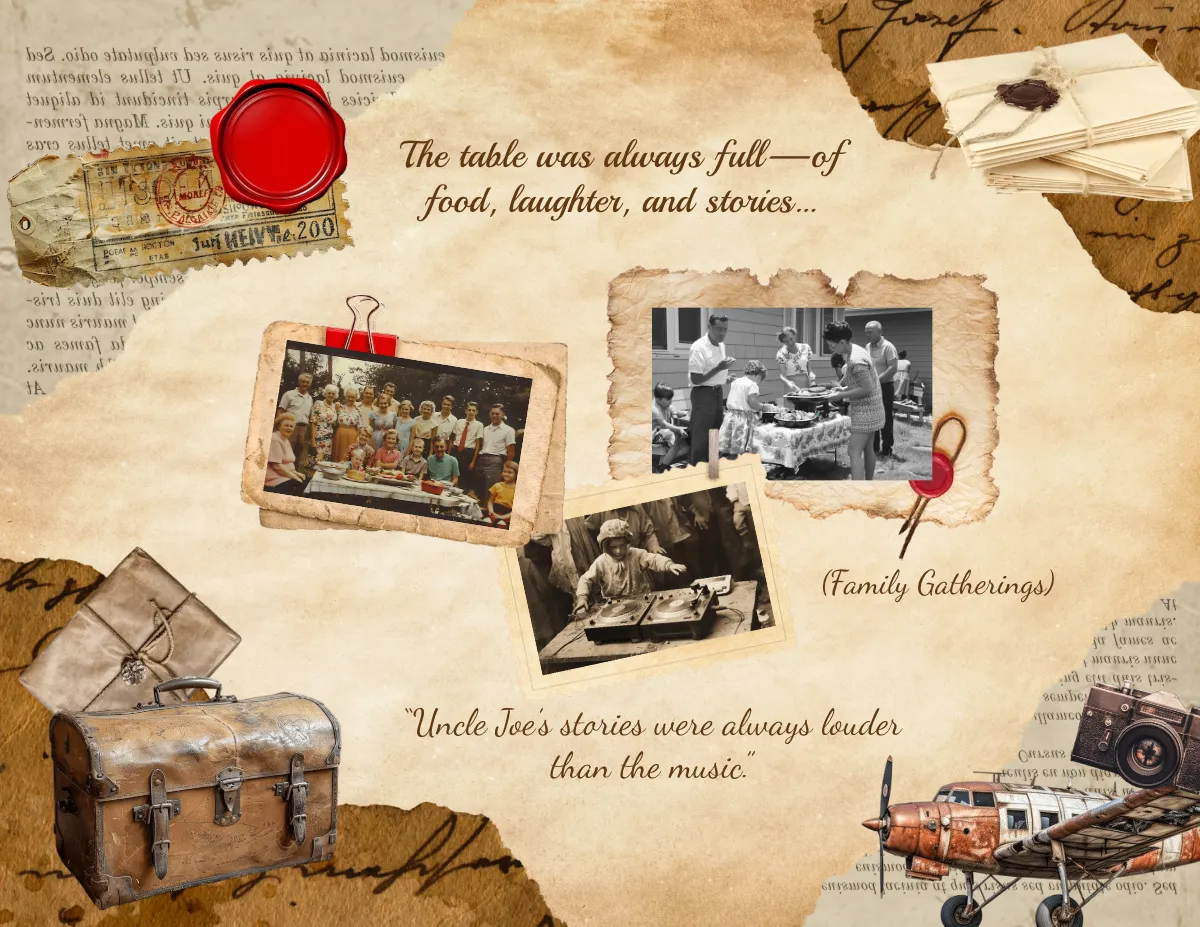 Free Brown Old Scrapbook Template to Edit Online