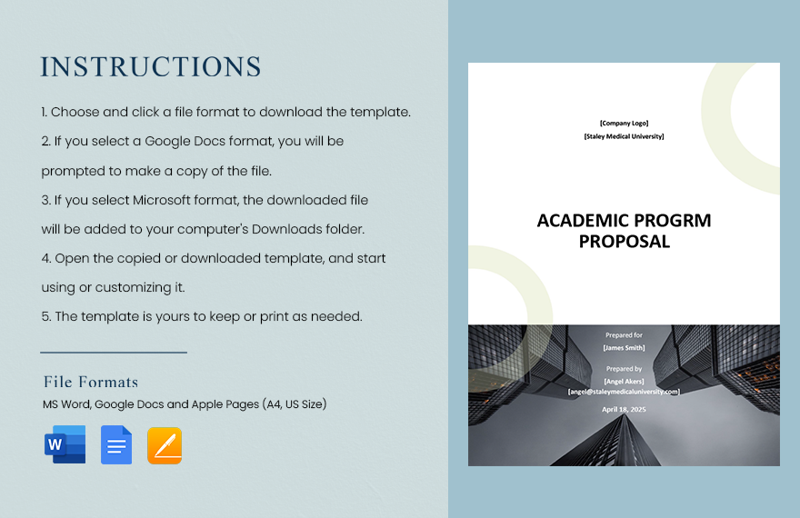 Academic Program Proposal Template