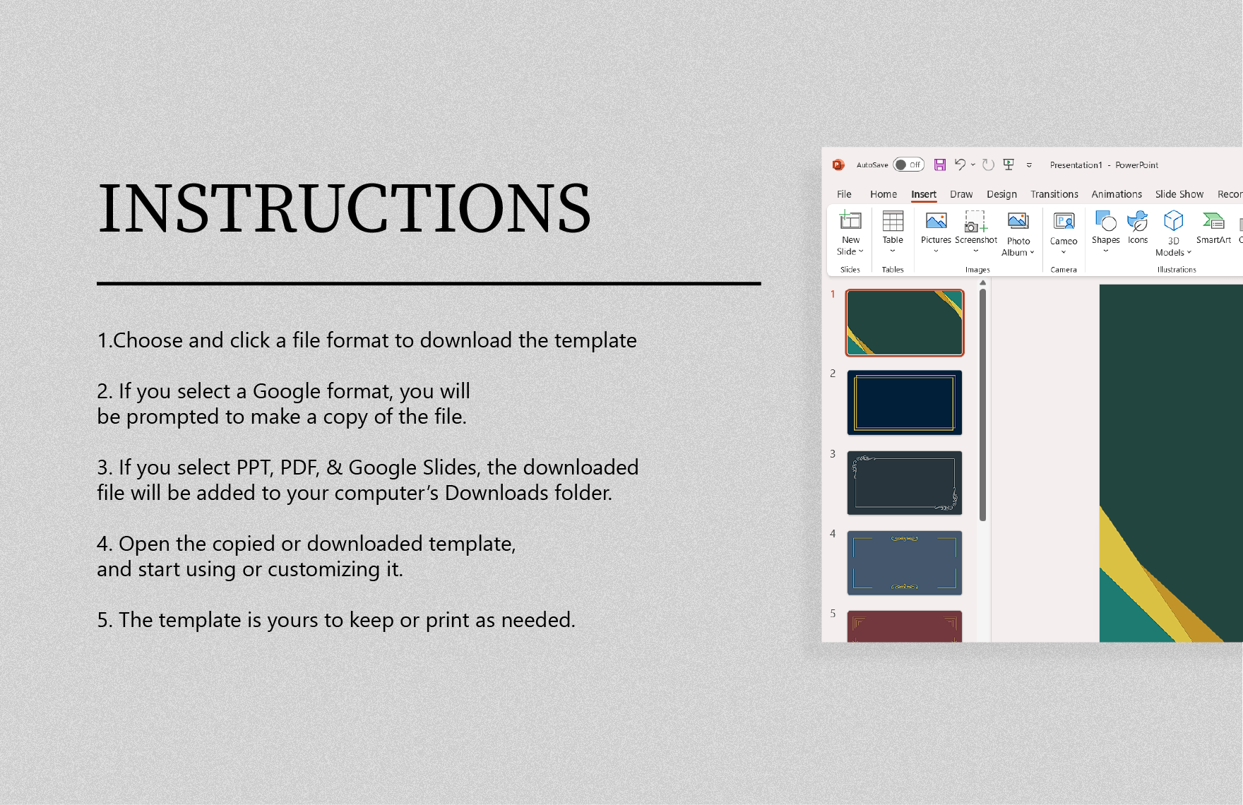 Elegant Presentation Border