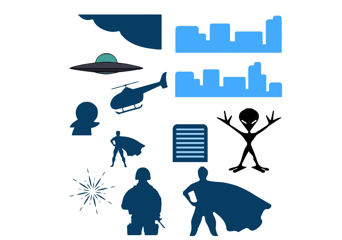 Free Basic Superhero Comic Strip Template to Edit Online