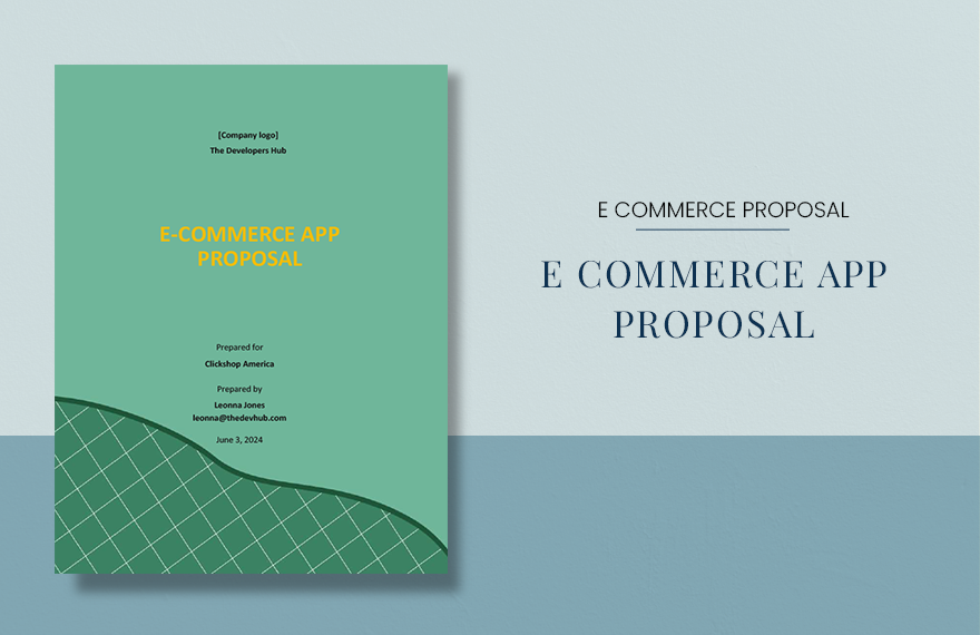 E-commerce App Proposal Template