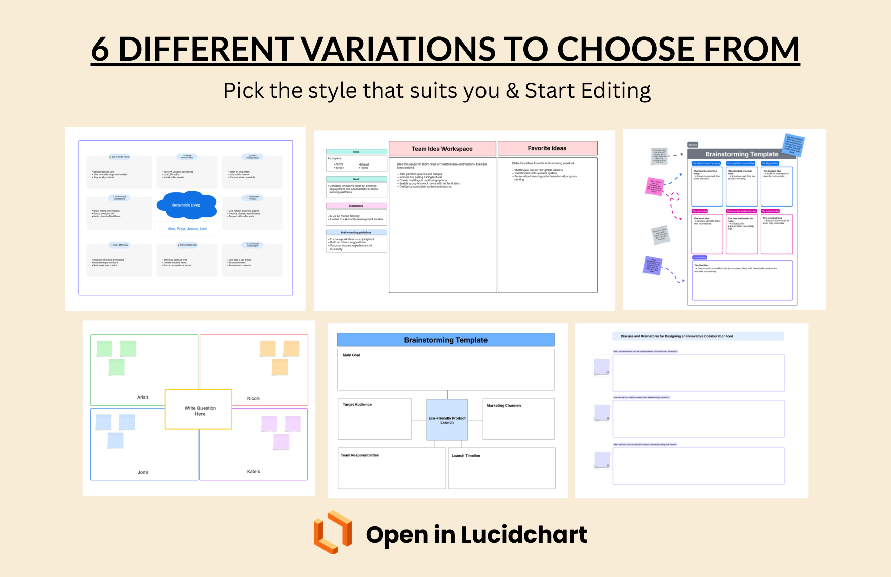 Free Brainstorming Template