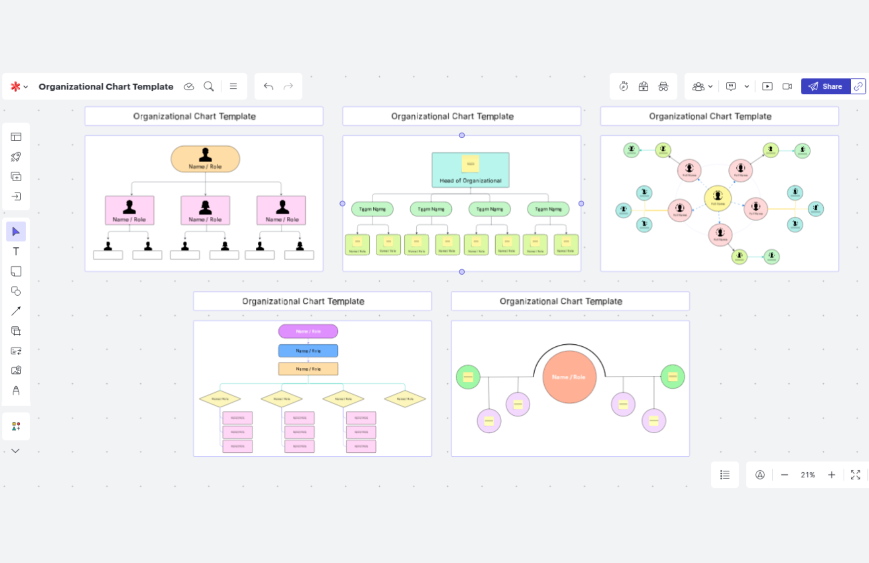 Free Organizational Chart Template