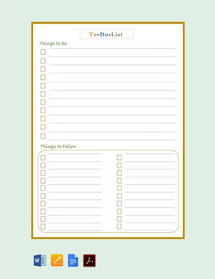 cute to do list template google docs