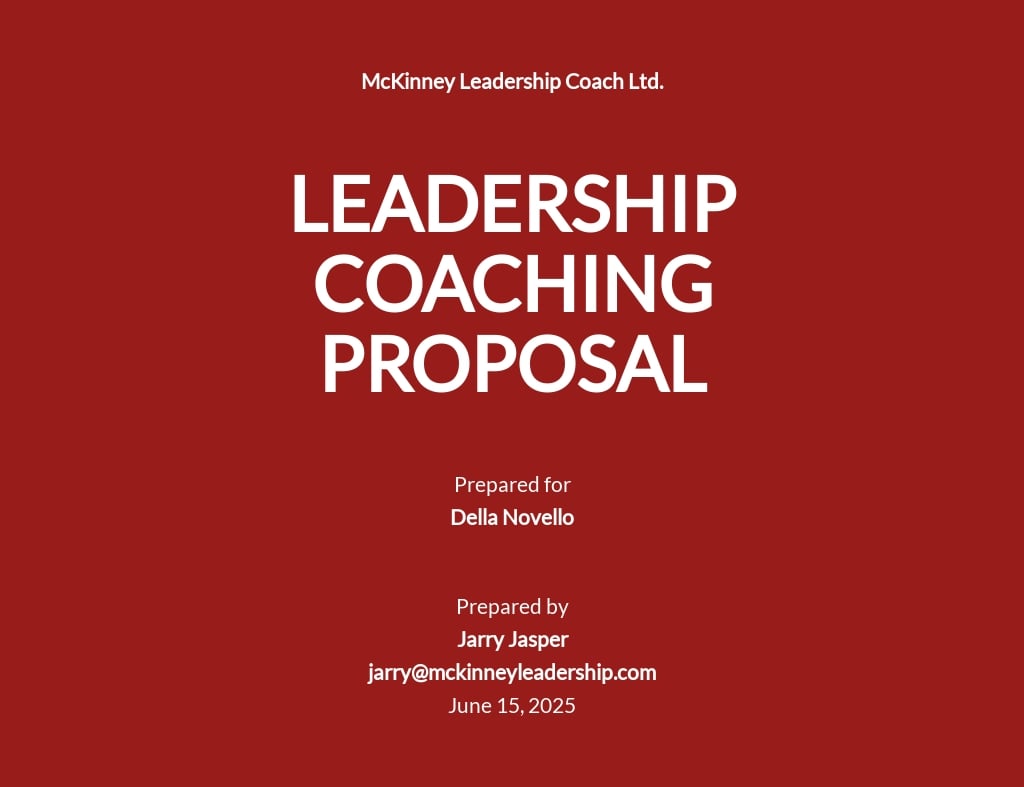 leadership research proposal