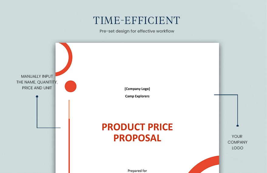 Product Price Proposal Template