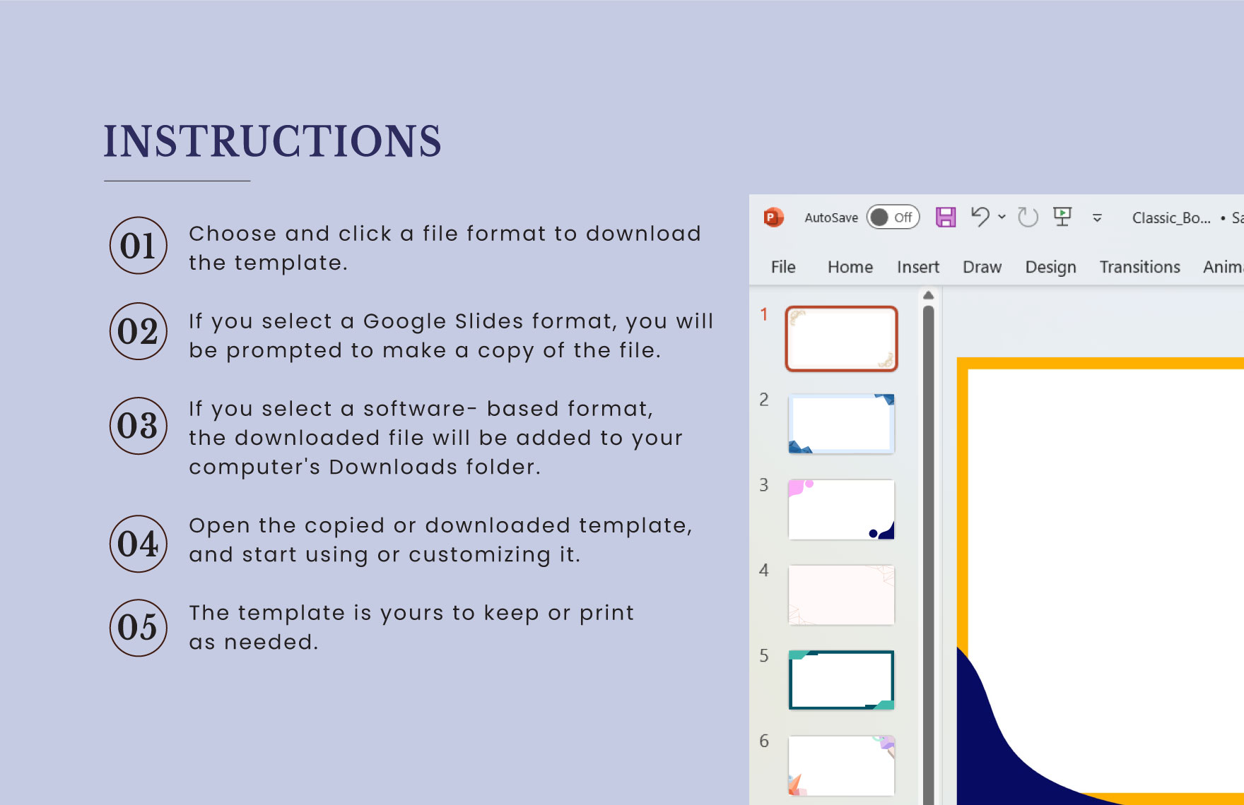 Clean Presentation Border
