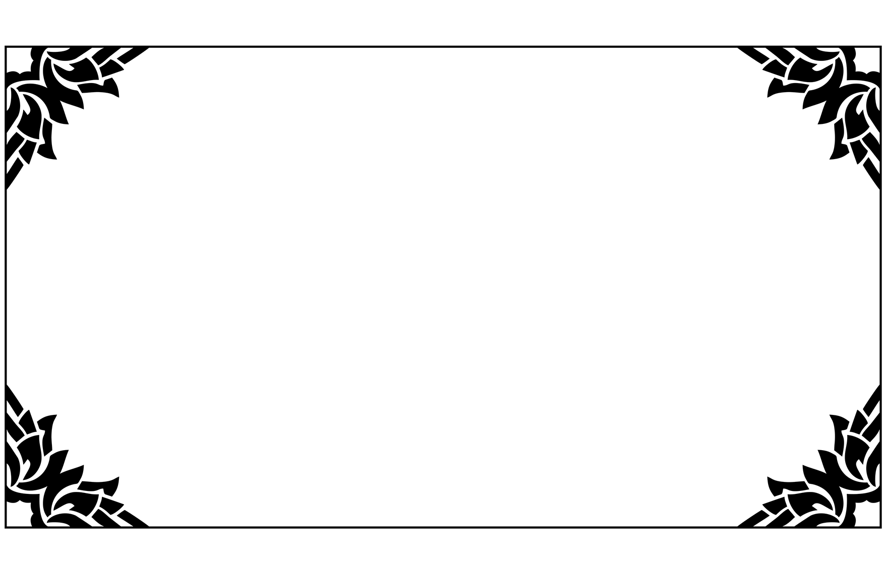 Black And White Presentation Border