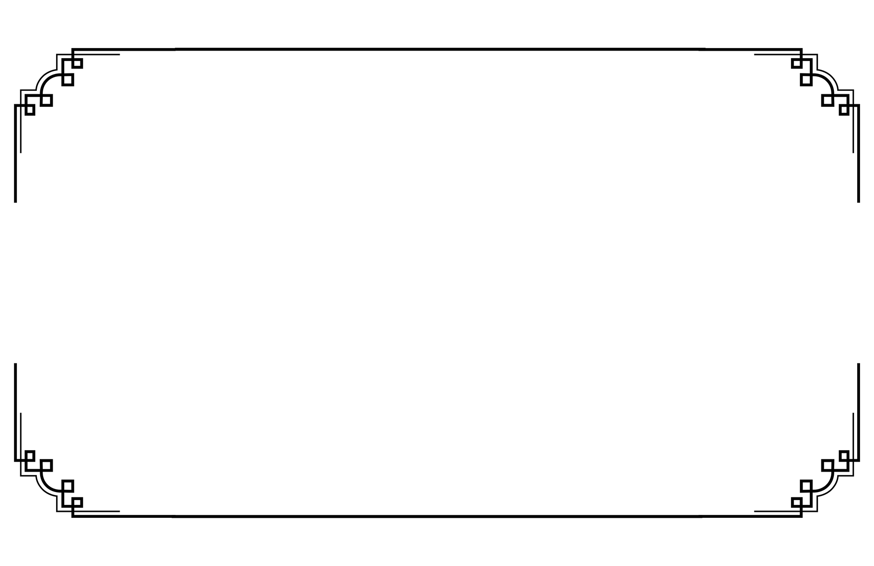 Black And White Presentation Border