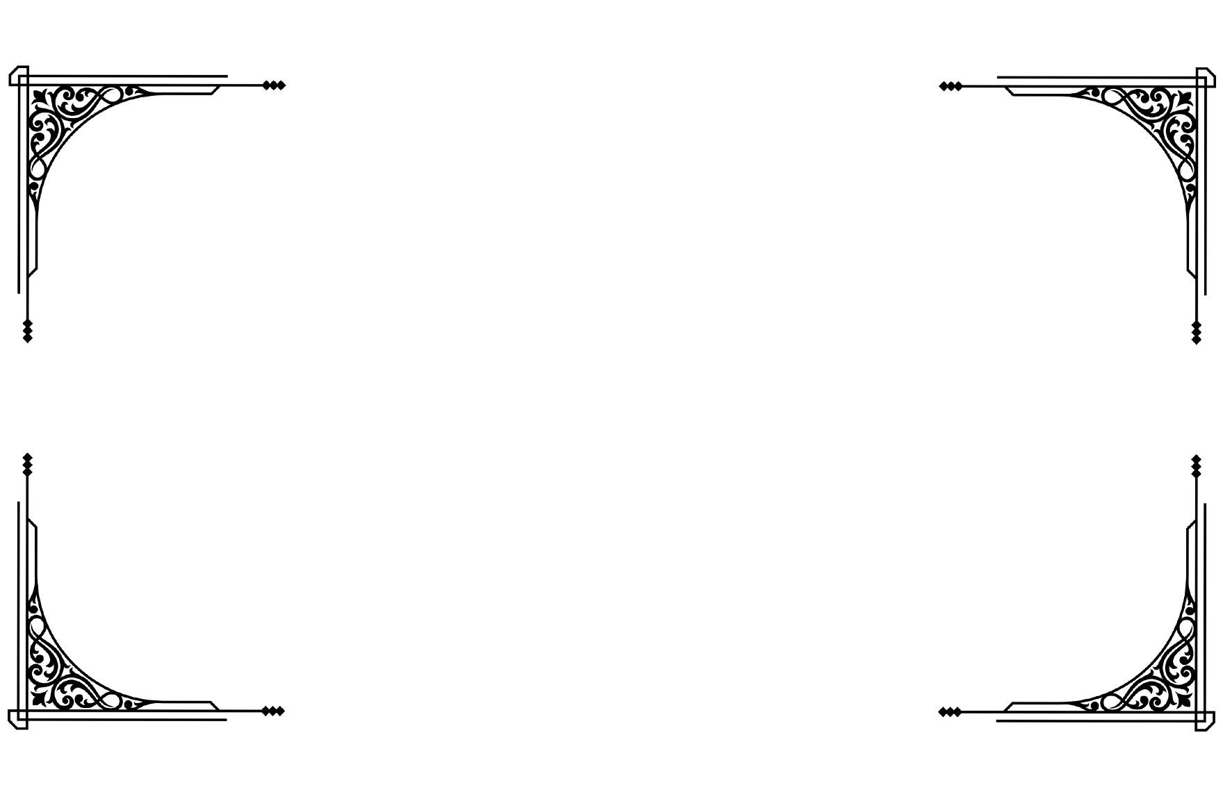 Black And White Presentation Border