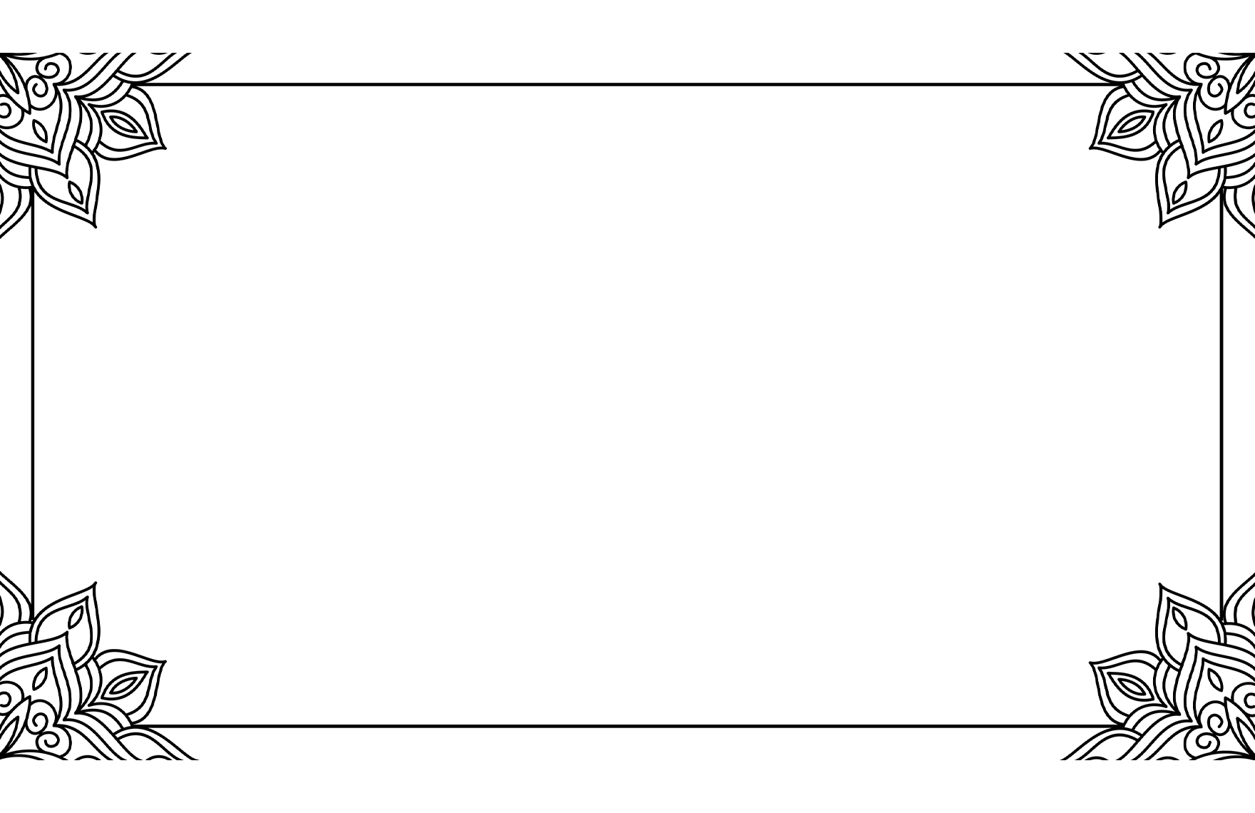 Black And White Presentation Border