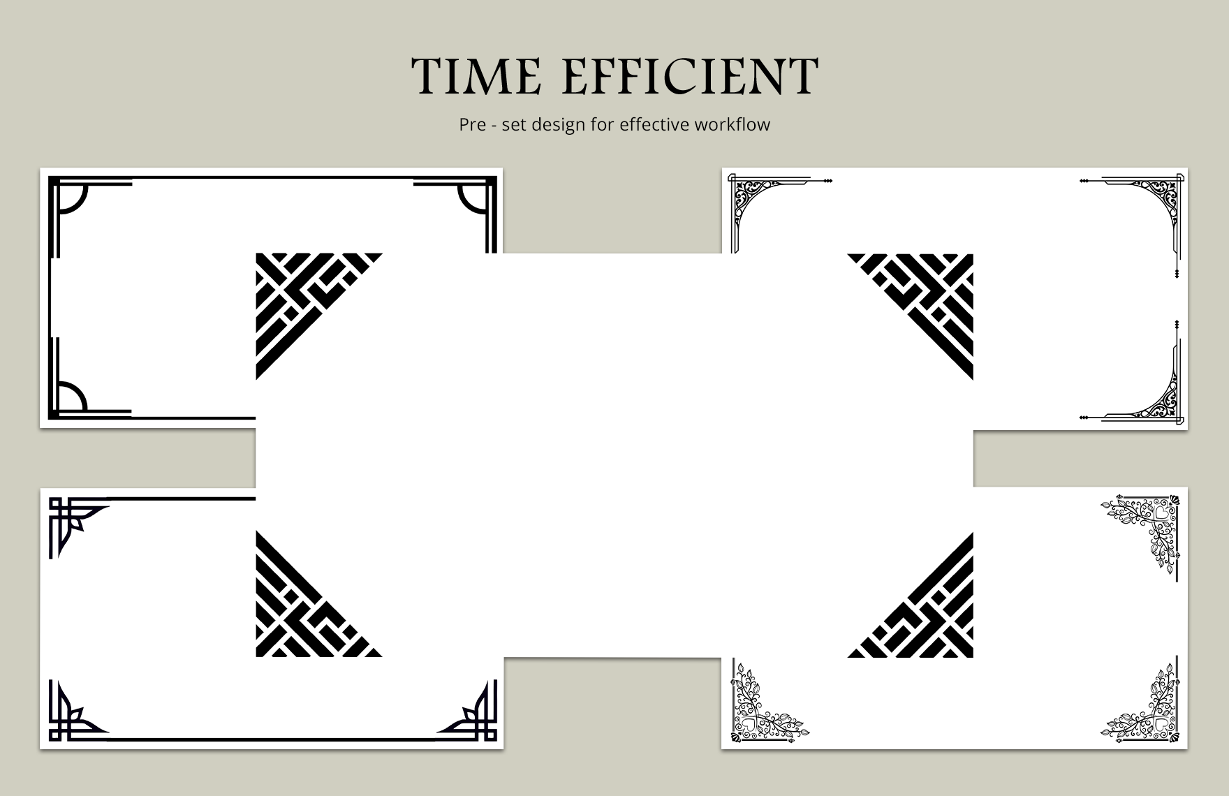 Black And White Presentation Border