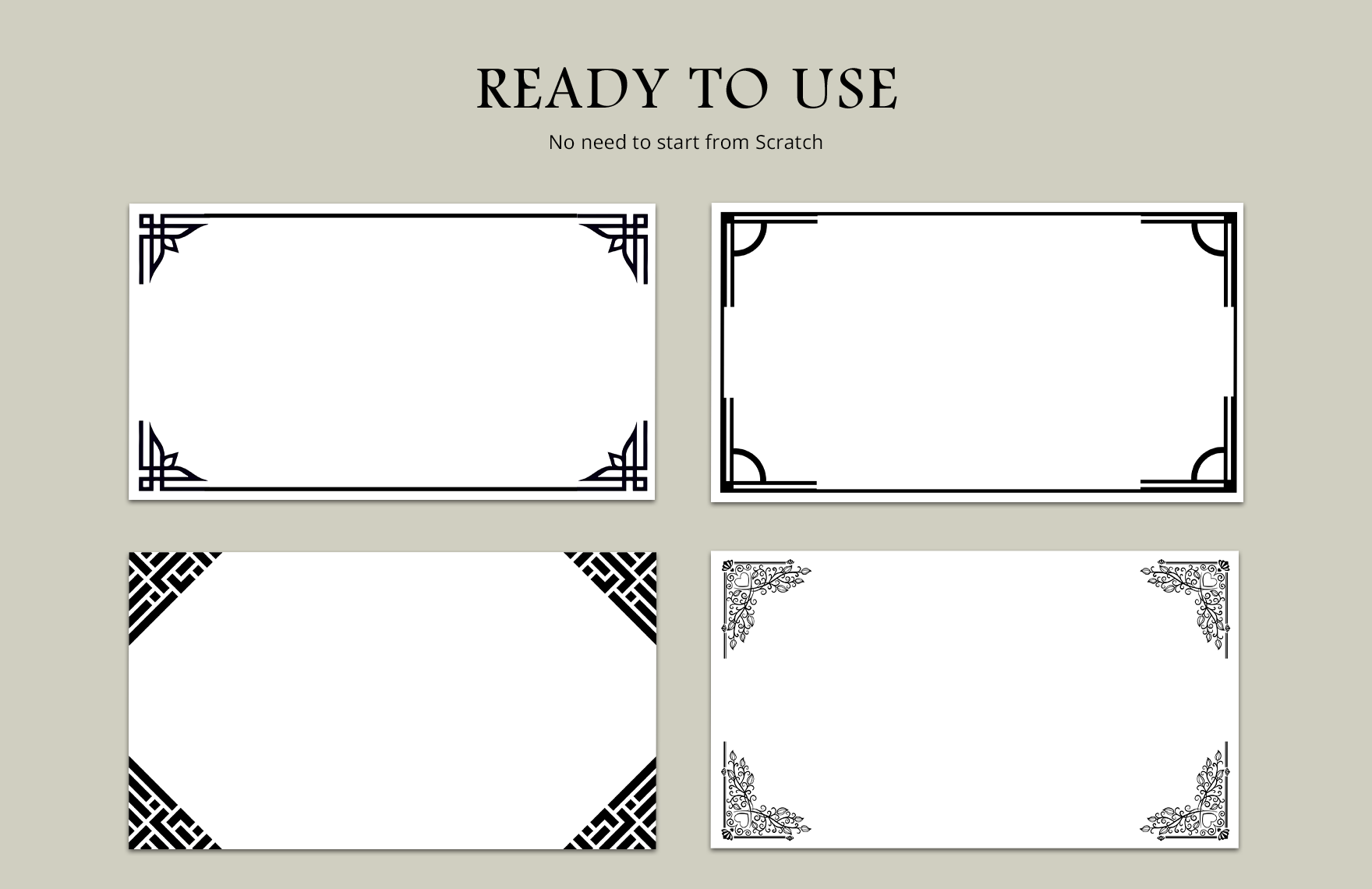 Black And White Presentation Border