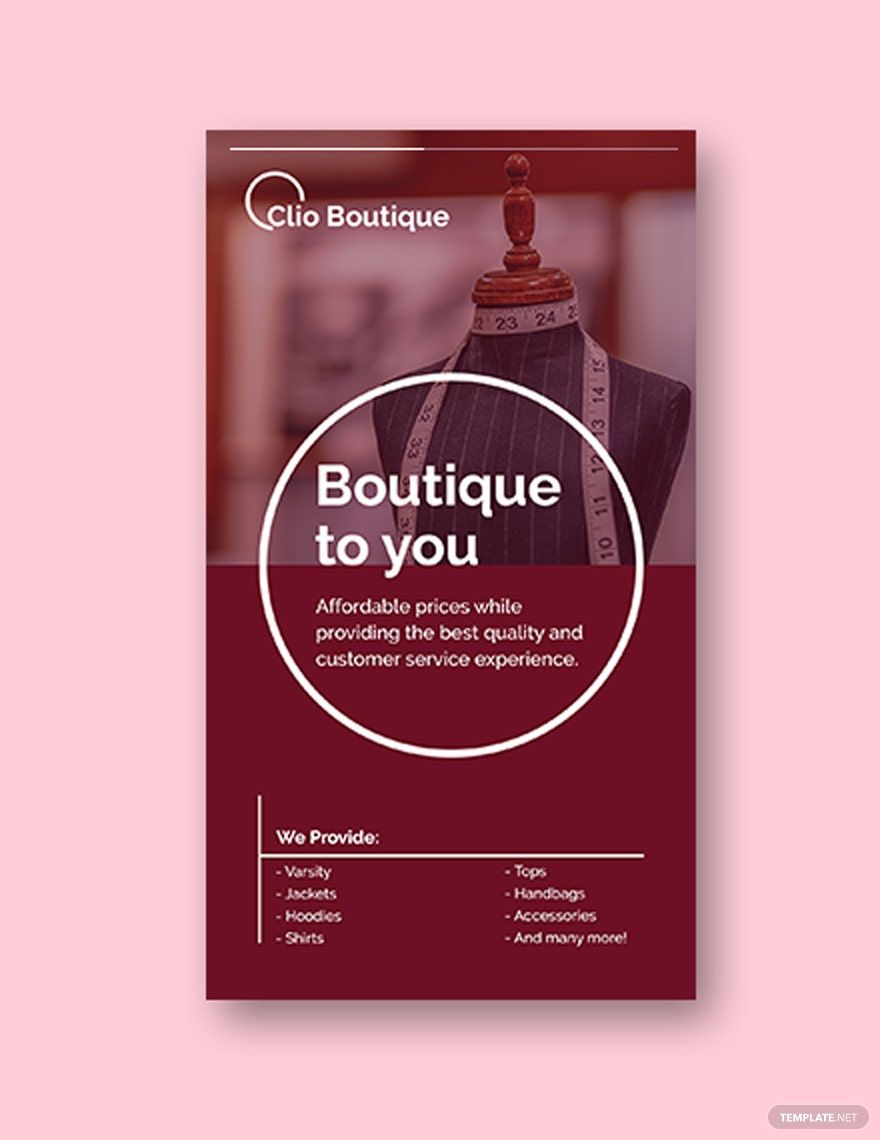 Boutique Instagram Story Template in PSD