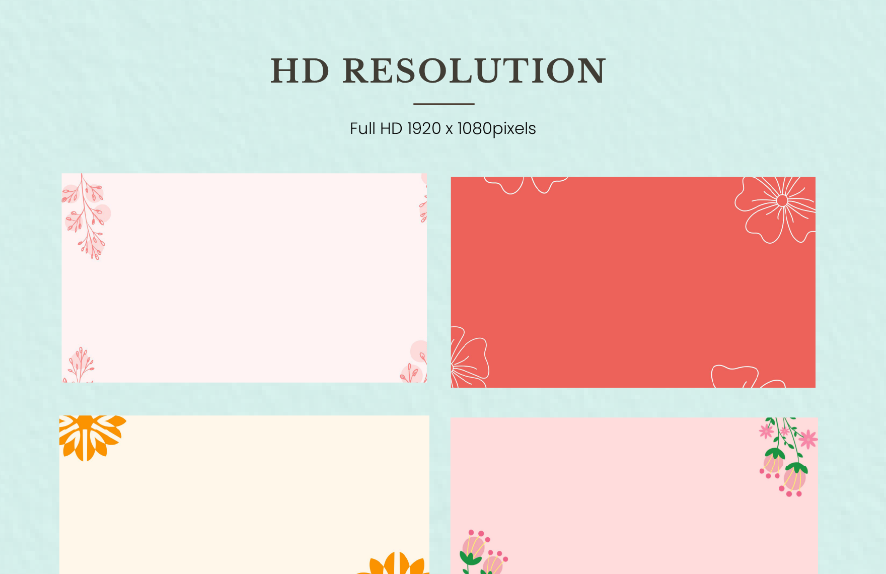 Floral Presentation Border