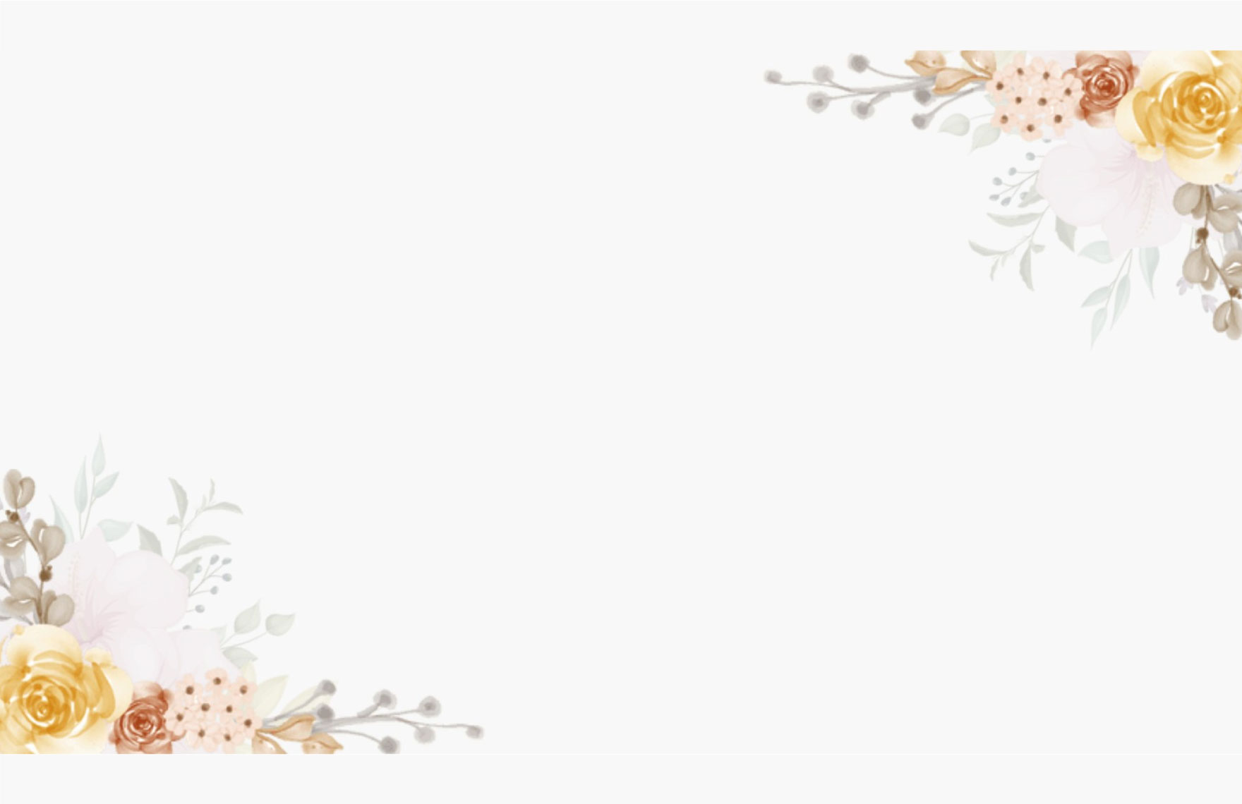 Flower Frame Presentation Border