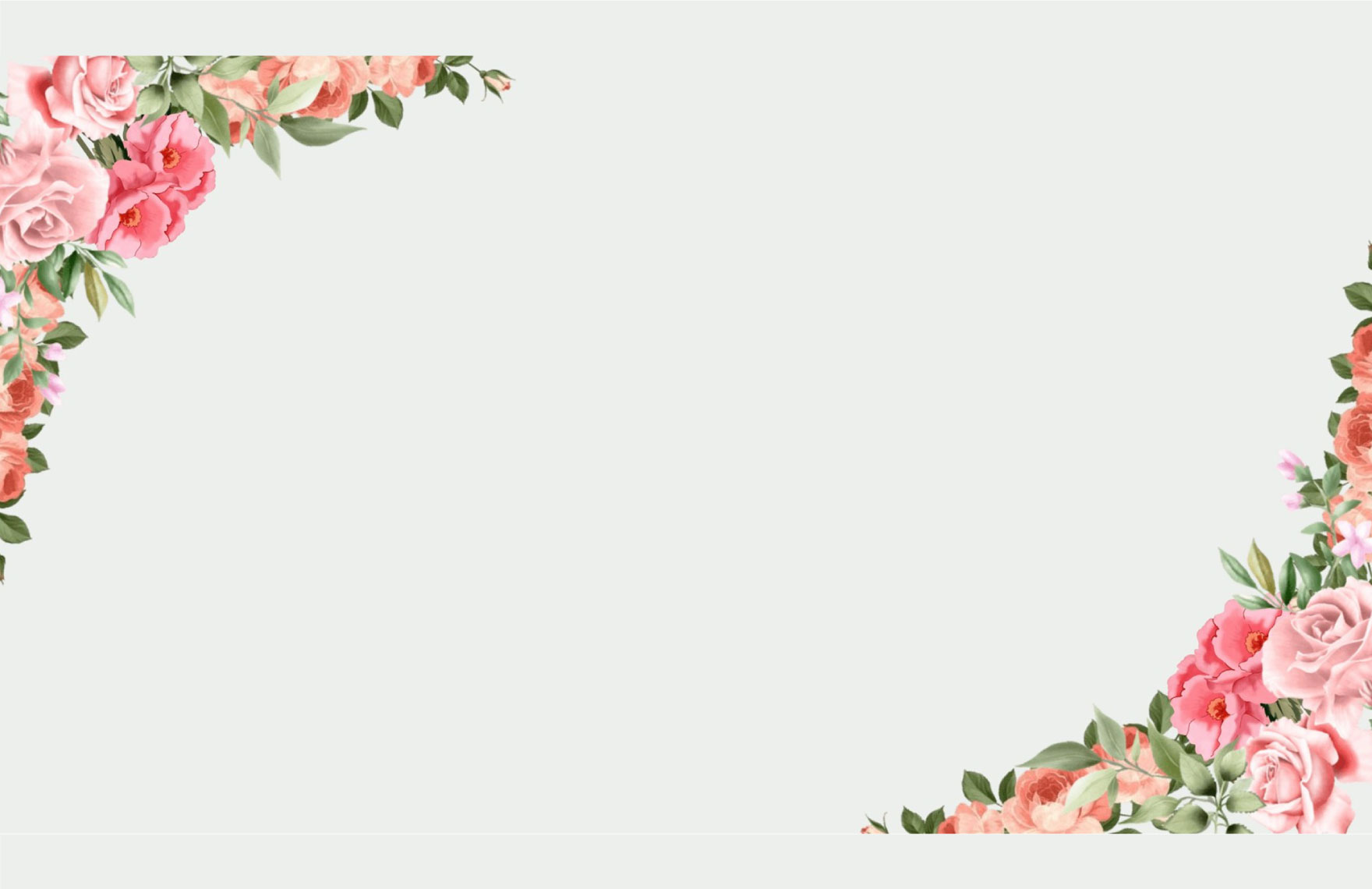 Flower Frame Presentation Border