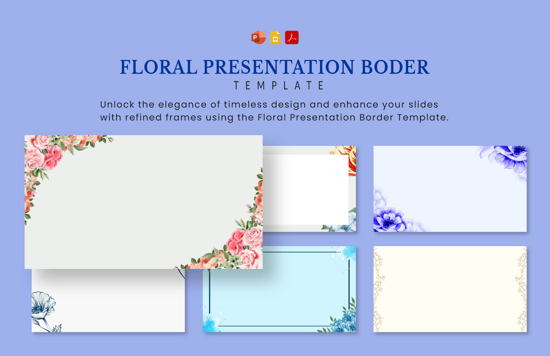 Floral Presentation Border