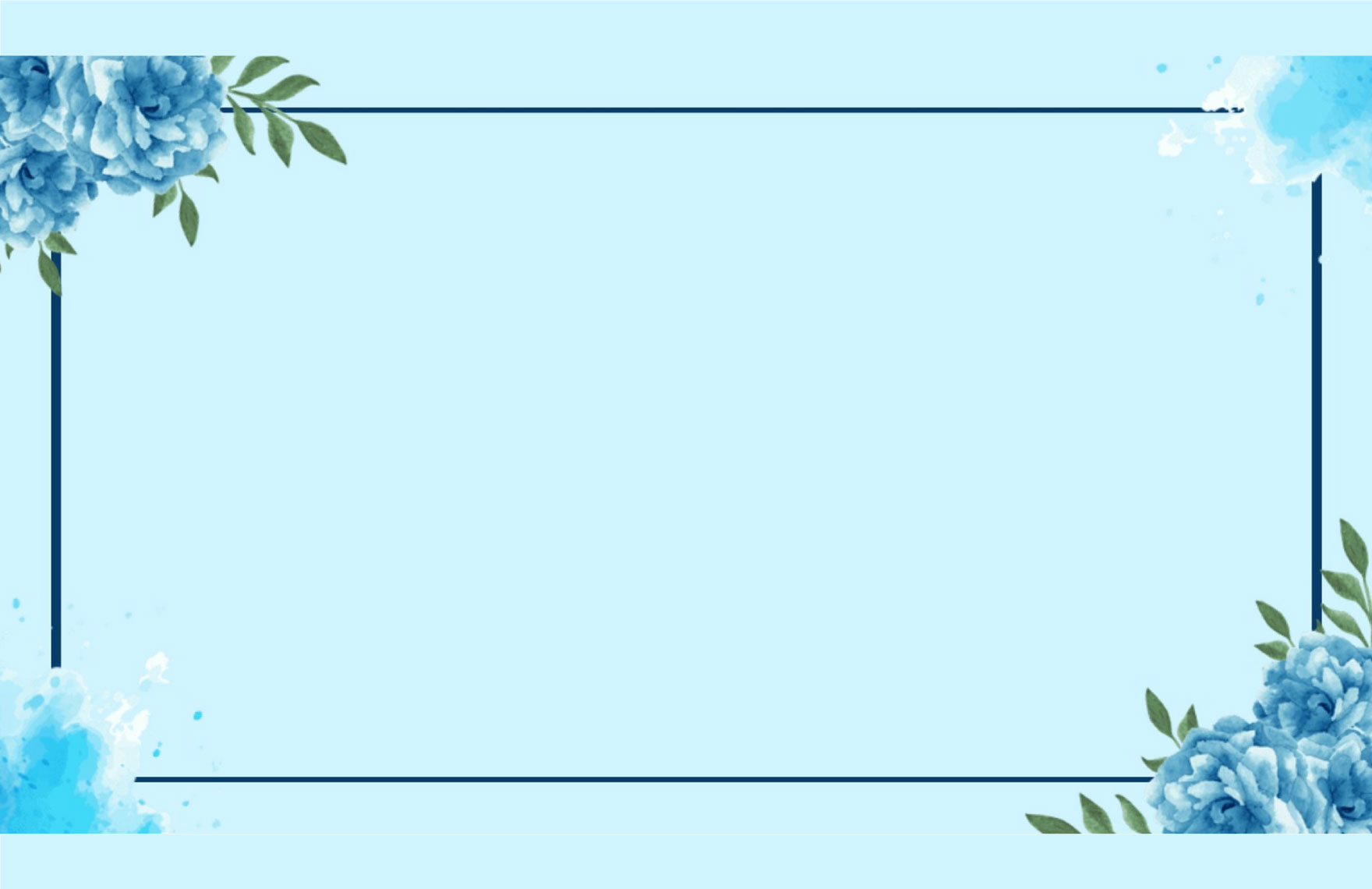 Flower Frame Presentation Border