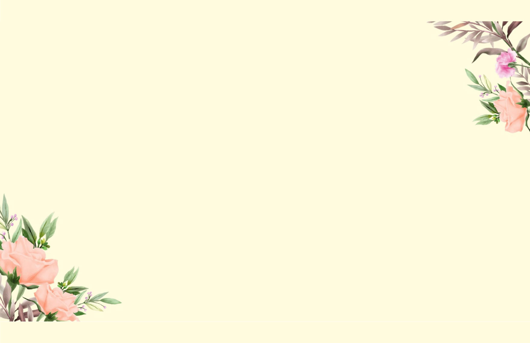Flower Frame Presentation Border