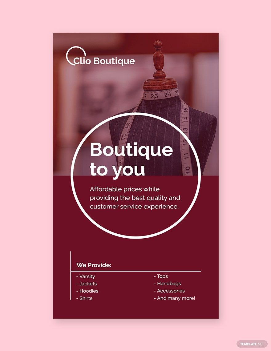 Free Boutique Whatsapp Post Template in PSD