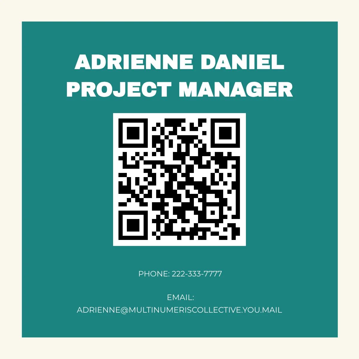 Free Square Shape Visiting Business Card Template to Edit Online