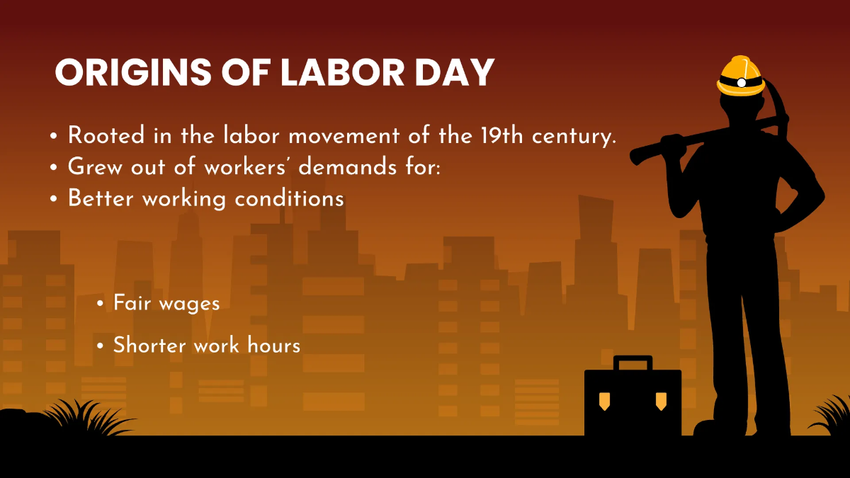 Free Labor Day Presentation Template to Edit Online