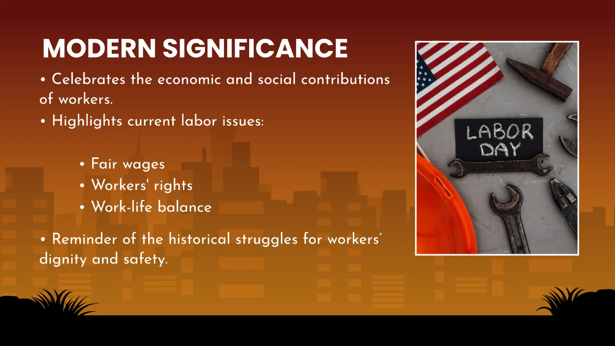 Free Labor Day Presentation Template to Edit Online