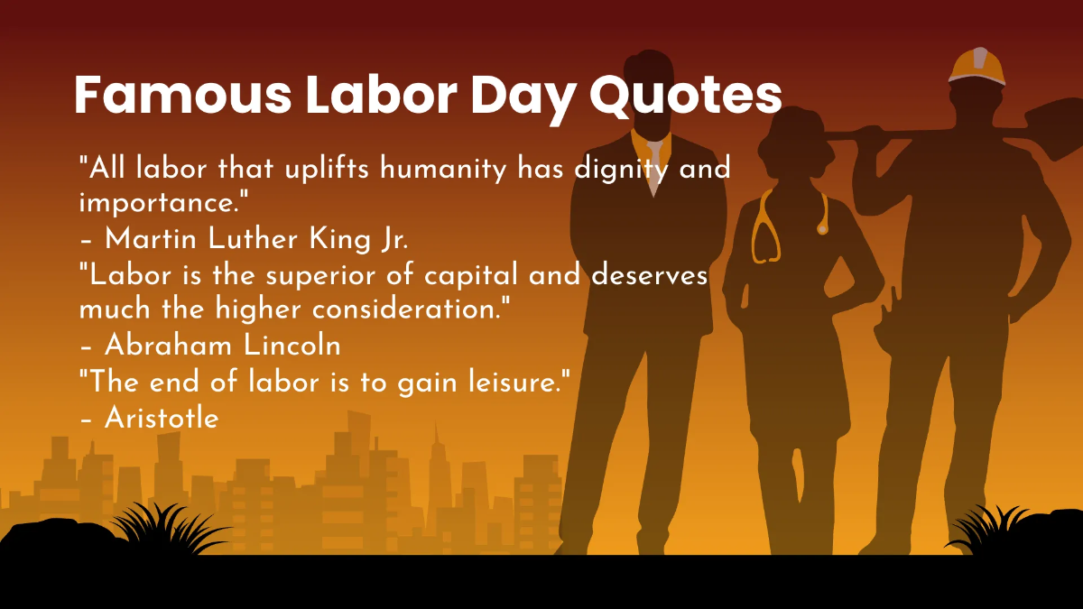 Free Labor Day Presentation Template to Edit Online
