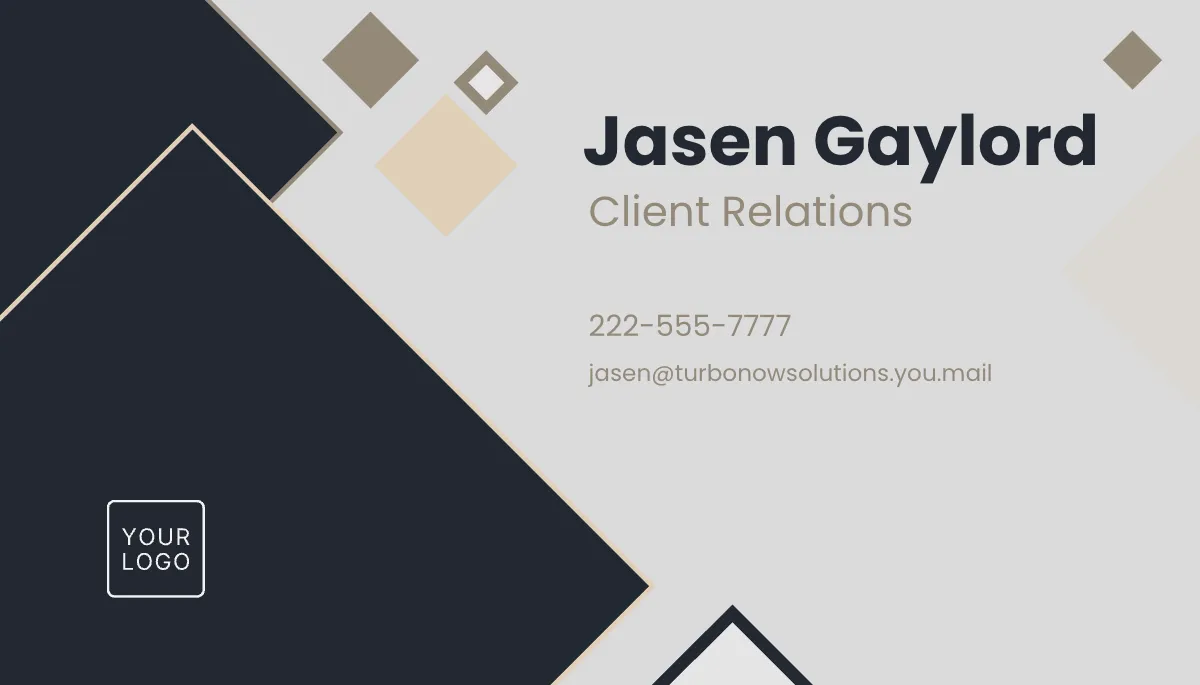 Free Simple Visiting Business Name Card Template to Edit Online