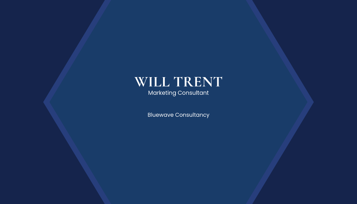 Free Blue Two-Sided Visiting Business Card Template to Edit Online