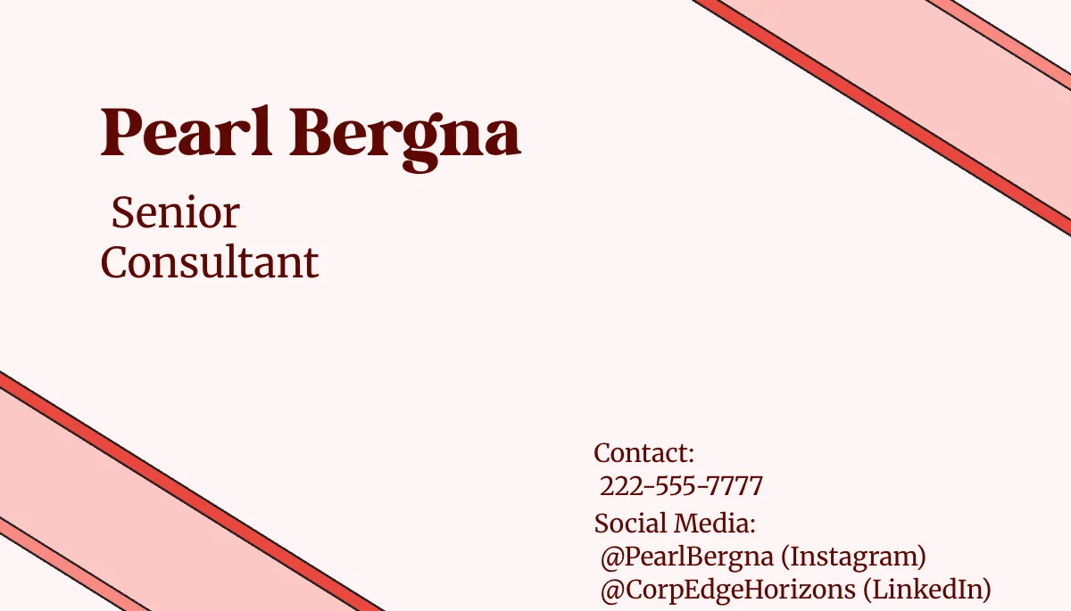 Free Attractive Visiting Business Card Template to Edit Online