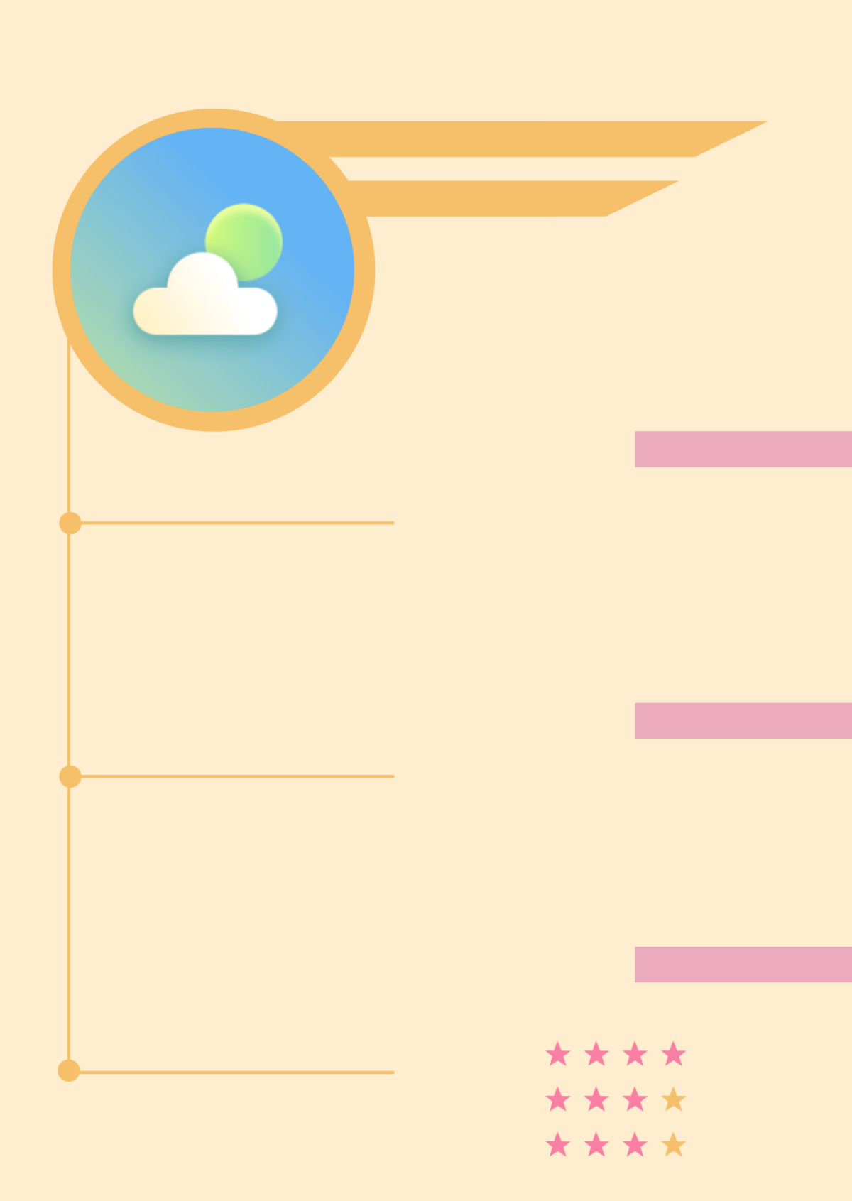 Free Beautiful Background Resume Infographic Template to Edit Online