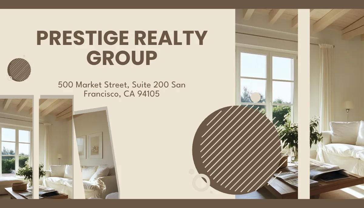 Free Real Estate Visiting Business Card Template to Edit Online