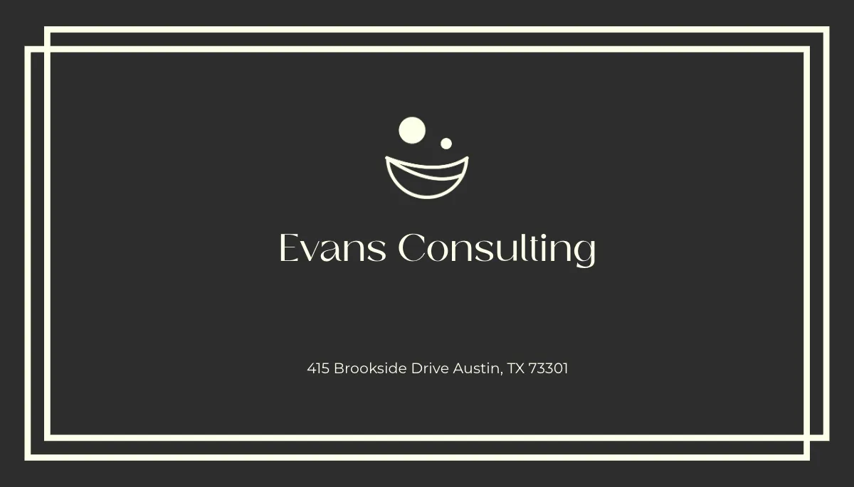 Free Elegant Visiting Business Card Design Template to Edit Online