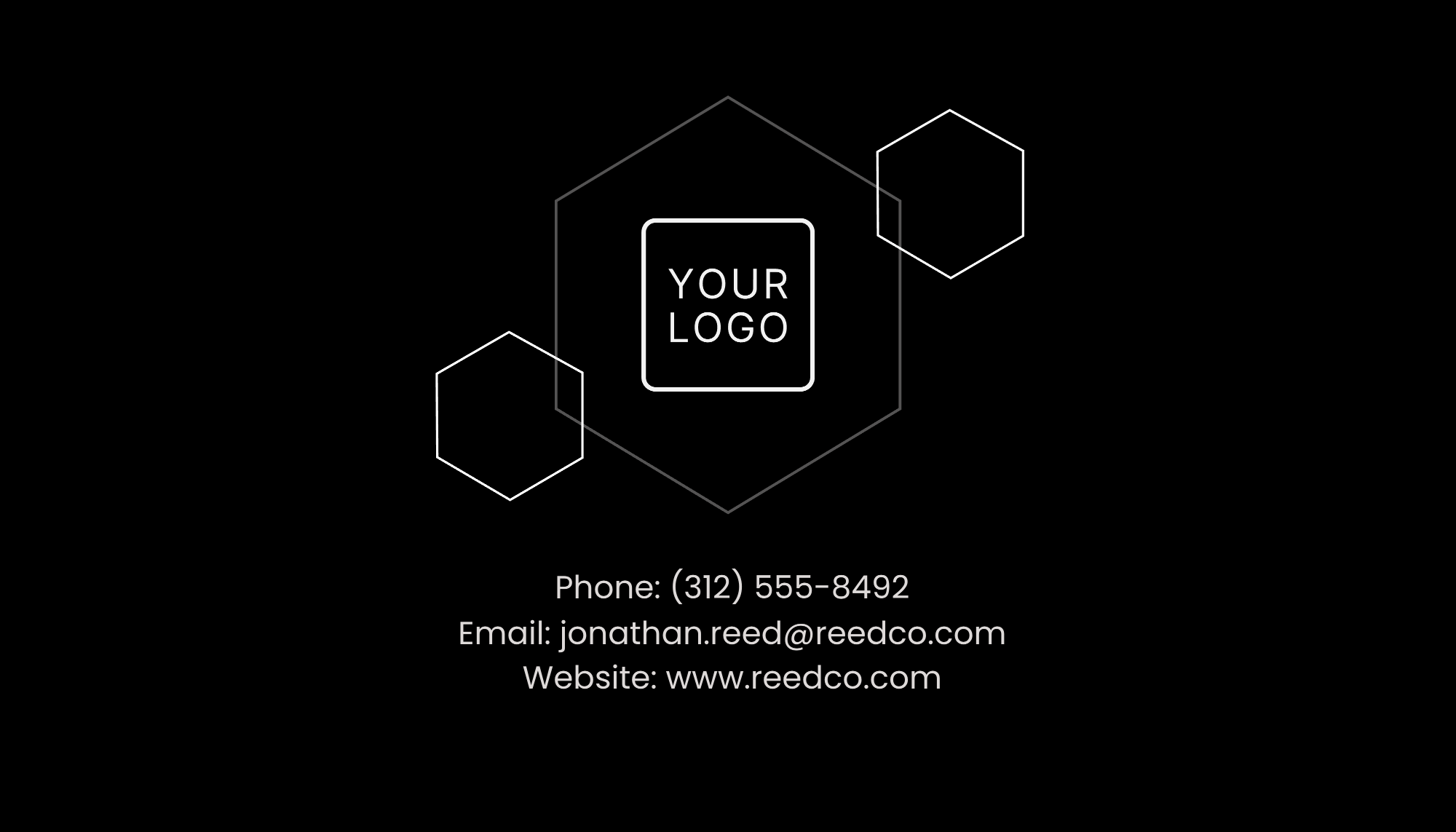 Free Minimalist Visiting Business Card Template to Edit Online