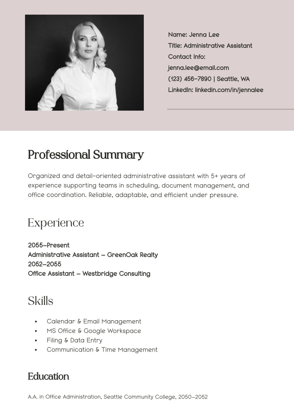 Free Clean and Modern Resume Infographic Template to Edit Online