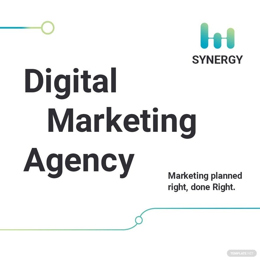 Digital Marketing Company Agency Instagram Post Template