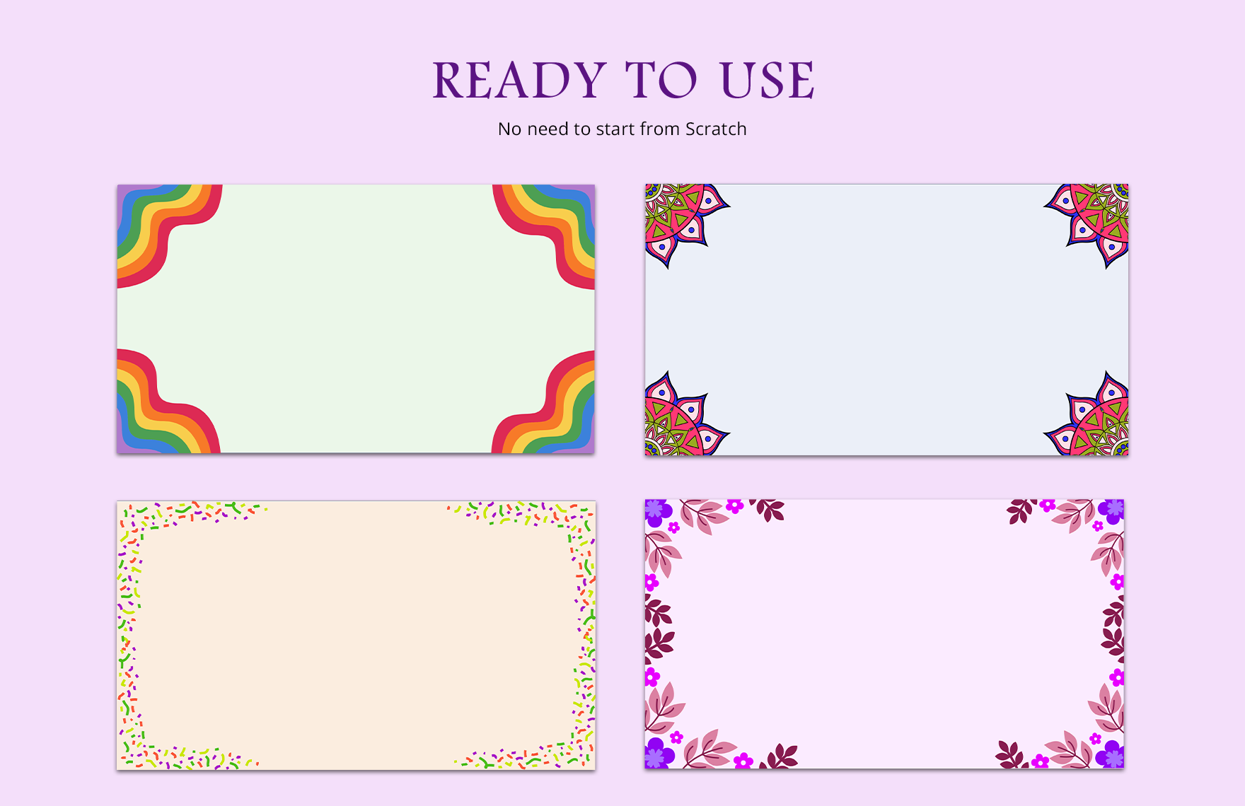 Colorful Presentation Border
