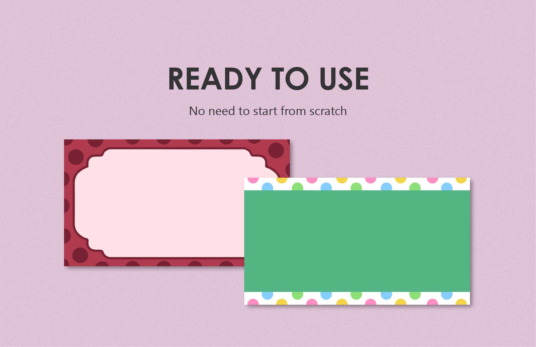 Dotted Line Presentation Border