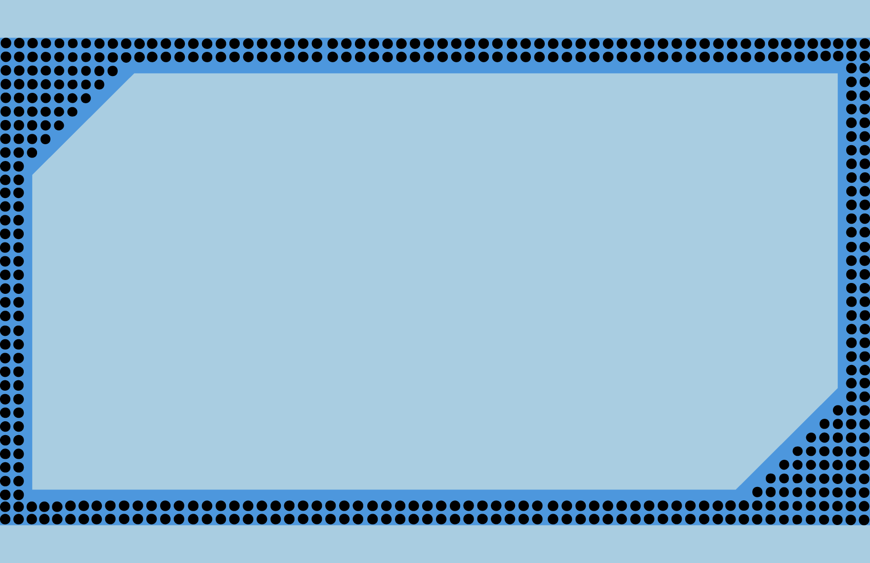 Dotted Line Presentation Border
