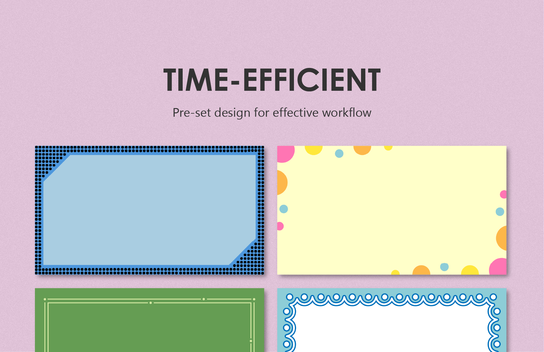 Dotted Line Presentation Border