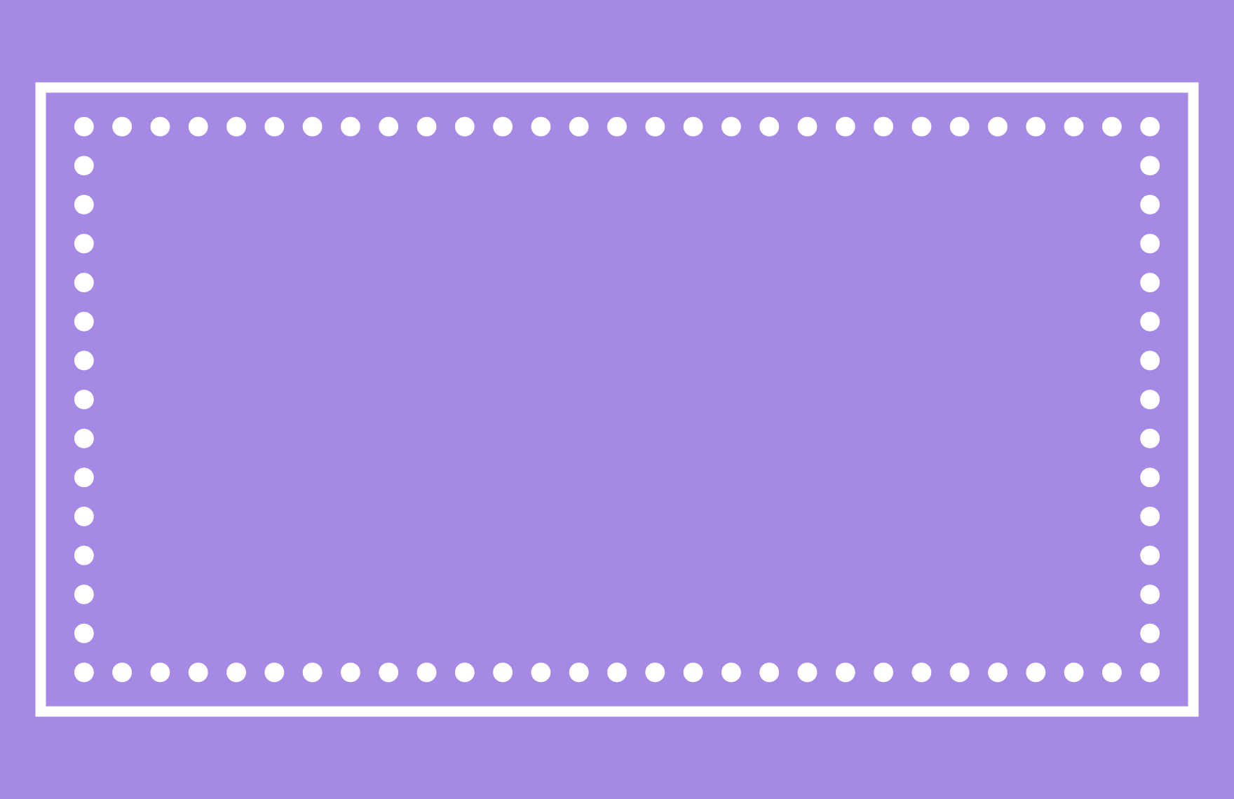 Dotted Line Presentation Border