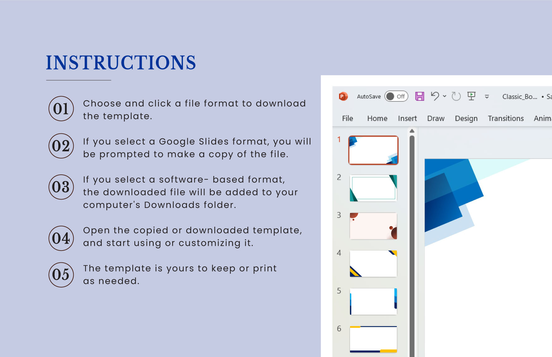 Corporate Presentation Border