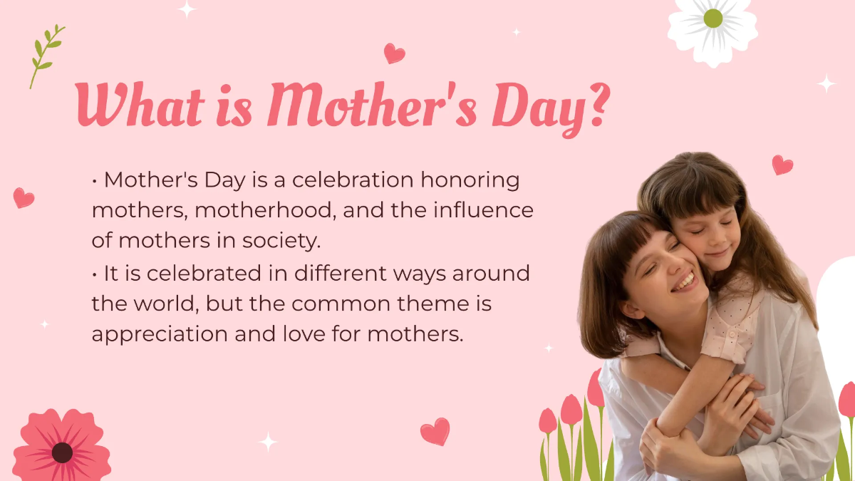 Free Mother's Day Presentation Template to Edit Online