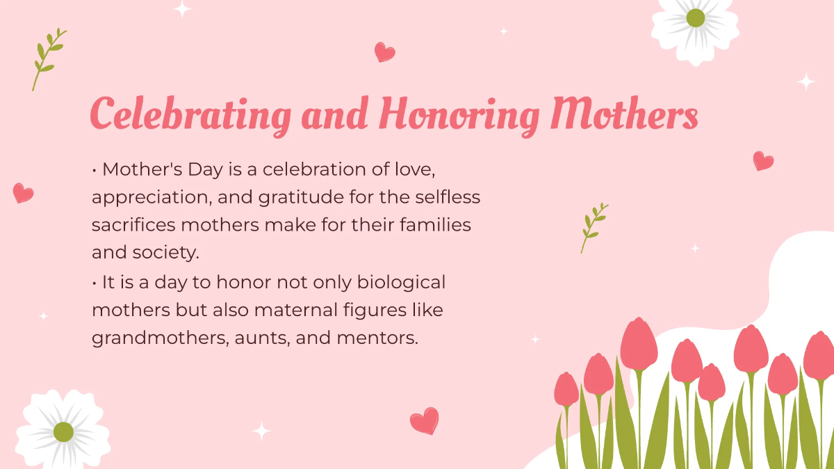 Free Mother's Day Presentation Template to Edit Online