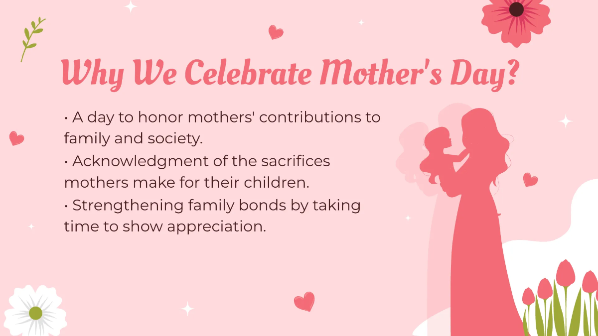 Free Mother's Day Presentation Template to Edit Online